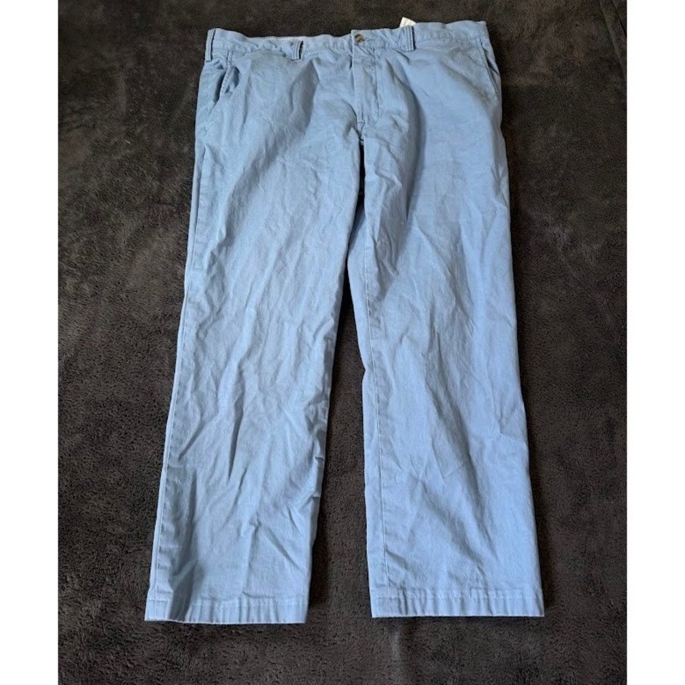 Polo Ralph Lauren Mens 40x28 Stretch Chino Pants Light Blue Cotton Blend